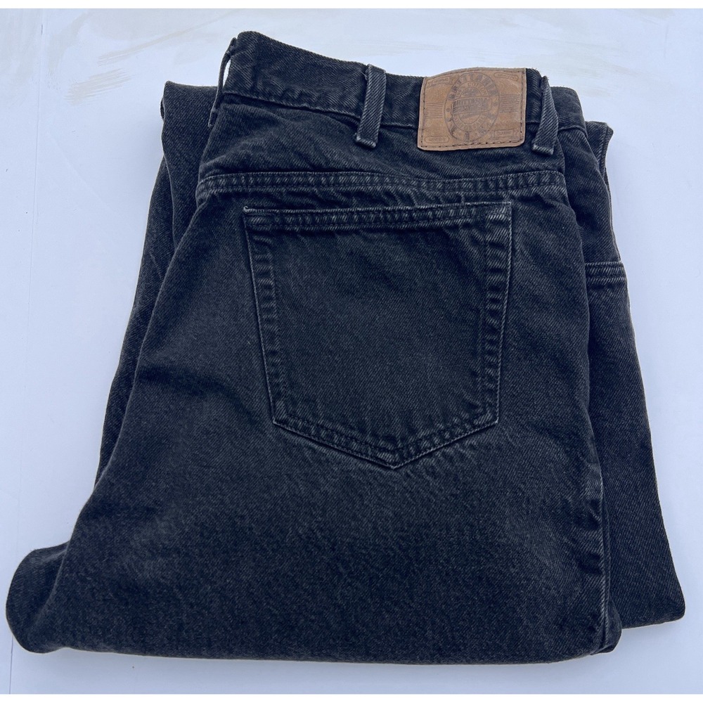 Vintage Brittania Loose Fit Jeans Men 38x32 Black Denim 90s Y2K Skate Streetwear